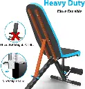 JX FITNESS Adjustable Weight Bench Incline Decline Flat Workout Bench 90 Degree Upright Home Training Sit up Gym Bench 2.webp