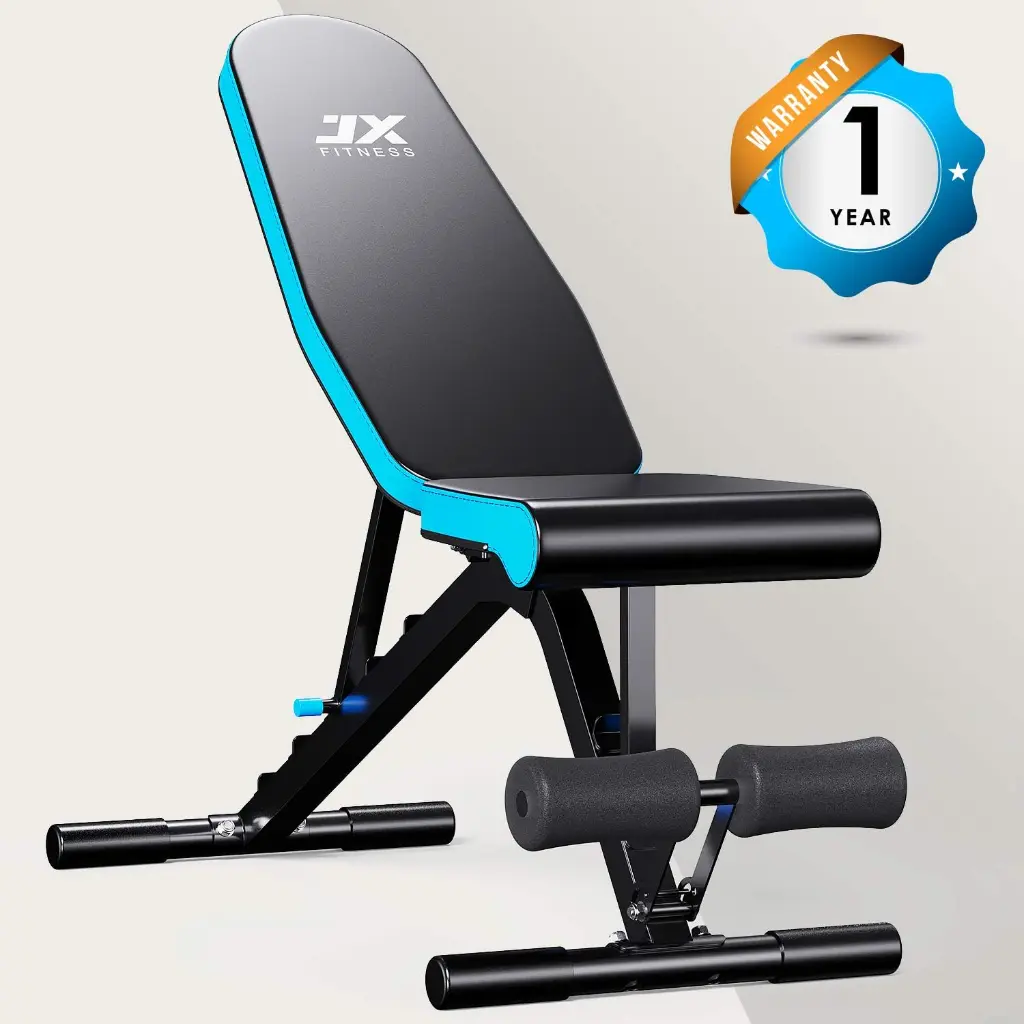 JX FITNESS Adjustable Weight Bench Incline Decline Flat Workout Bench 90 Degree Upright Home Training Sit up Gym Bench 8.webp