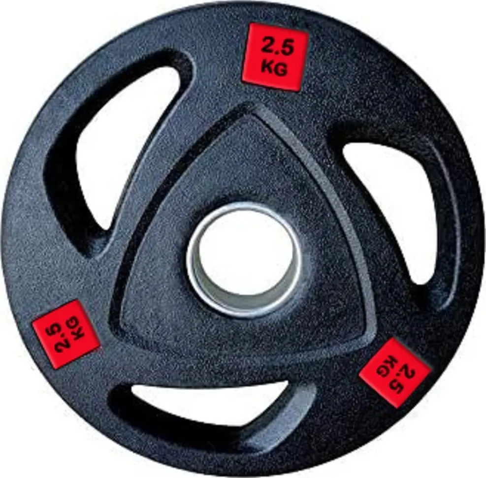 1074  Tri-Grip Olympic Rubber Plate  