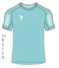 Tago Rwaq Round Shirt Turquoise 